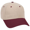 Otto 6 Panel Low Profile Baseball Cap, Brushed Bull Denim Hat - 19-251