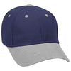 Otto 6 Panel Low Profile Baseball Cap, Brushed Bull Denim Hat - 19-251