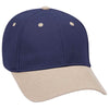 Otto 6 Panel Low Profile Baseball Cap, Brushed Bull Denim Hat - 19-251