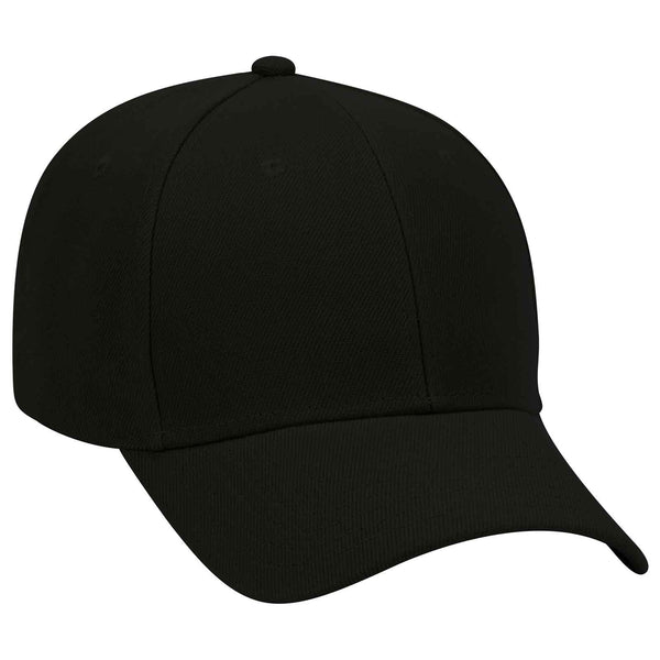 Otto 6 Panel Low Profile Baseball Cap, Alternative Wool Twill - 19-609