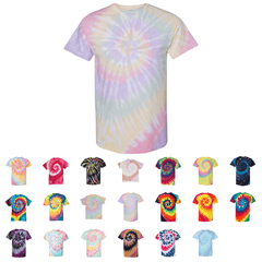 Dyenomite 200MS - Multi-Color Spiral Tie-Dyed T-Shirt, Tie Dye Shirt - 