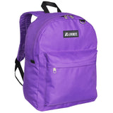 Everest Backpack Book Bag - Back to School Classic Style & Size Dark Purple