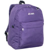 Everest Backpack Book Bag - Back to School Classic Style & Size Eggplant