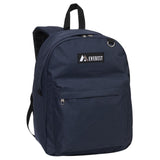 Everest Backpack Book Bag - Back to School Classic Style & Size Navy