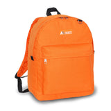 Everest Backpack Book Bag - Back to School Classic Style & Size Orange