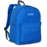 Everest Backpack Book Bag - Back to School Classic Style & Size Royal Blue