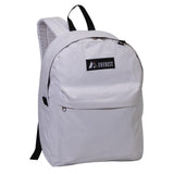 Everest Backpack Book Bag - Back to School Classic Style & Size White