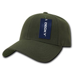 Decky 206 - 6 Panel Low Profile Structured Cap, Baseball Hat - CASE Pricing