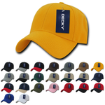Decky 206 - 6 Panel Low Profile Structured Cap, Baseball Hat - CASE Pricing - Picture 1 of 27