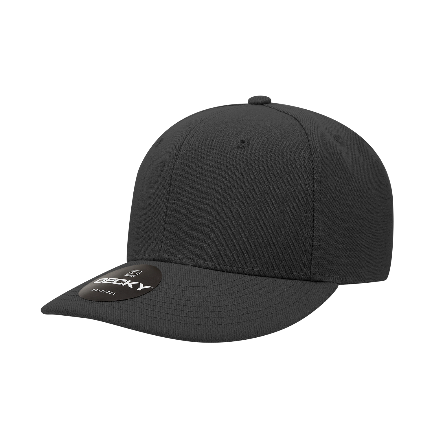 Decky 207 - Deluxe, Mid Pro Baseball Hat, 6 Panel Structured Cap