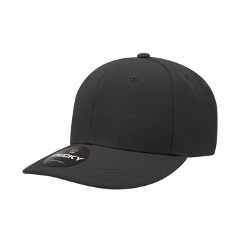 Decky 207 - Deluxe, Mid Pro Baseball Hat, 6 Panel Structured Cap - CASE Pricing