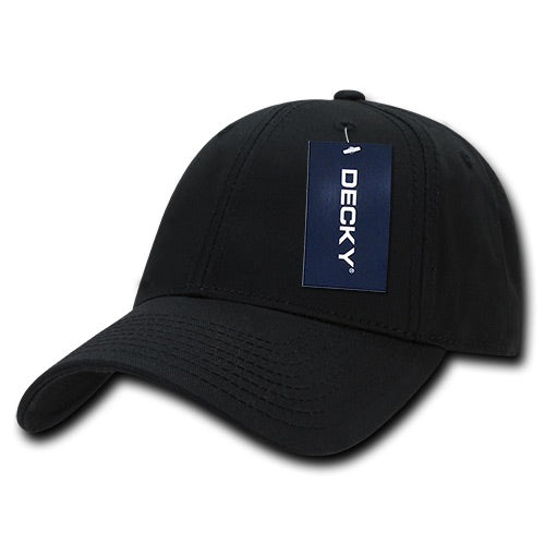 Decky 209 - 6 Panel Low Profile Structured Cotton Cap, Baseball Hat