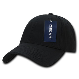 Decky 209 - 6 Panel Low Profile Structured Cotton Cap, Baseball Hat - CASE Pricing - 