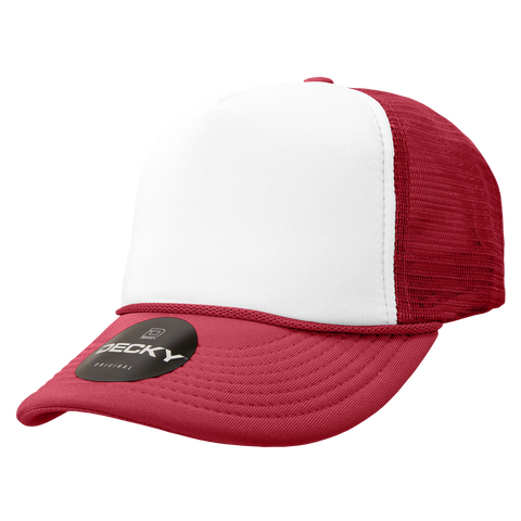 Blank Foam Trucker Hats Black/Red/White