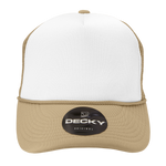 Decky 210 - Blank Foam Trucker Hat, Two Tone Mesh Back Cap - Picture 34 of 91