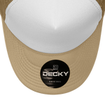 Decky 210 Blank Foam Trucker Hat, Two Tone Mesh Back Cap