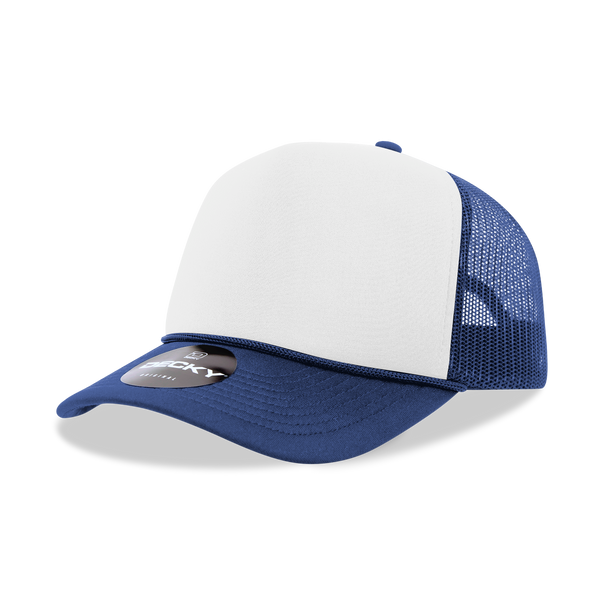 Decky 210 Blank Foam Trucker Hat, Two Tone Mesh Back Cap