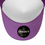 Decky 210 - Blank Foam Trucker Hat, Two Tone Mesh Back Cap - Picture 54 of 91