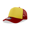 Decky 212 5 Panel High Profile Foam Trucker Hat, 3-Tone Colors