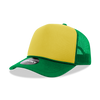 Decky 212 5 Panel High Profile Foam Trucker Hat, 3-Tone Colors