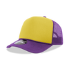 Decky 212 5 Panel High Profile Foam Trucker Hat, 3-Tone Colors