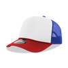 Decky 212 5 Panel High Profile Foam Trucker Hat, 3-Tone Colors