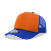 Decky 212 5 Panel High Profile Foam Trucker Hat, 3-Tone Colors