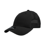 Decky 214 - 6 Panel Low Profile Structured Cotton Trucker Hat, Mesh Golf Cap