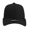 Decky 214 - 6 Panel Low Profile Structured Cotton Trucker Hat, Mesh Golf Cap