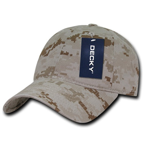– 216 - Low Decky Dad Park Profile Hat Camo 6 The Panel Relaxed Wholesale