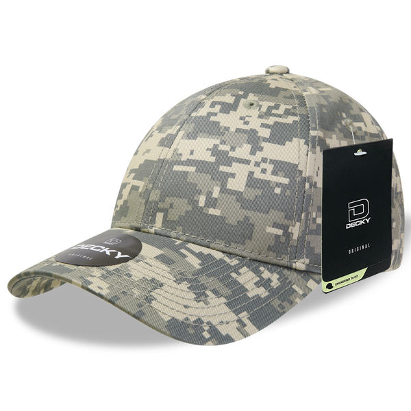 Decky 217 Structured Camo Baseball Cap, Camouflage Hat