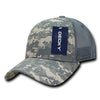 Decky 218 - 6 Panel Low Profile Structured Camo Trucker Hat