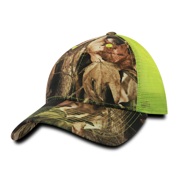 Decky 218 - 6 Panel Low Profile Structured Camo Trucker Hat