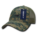 Decky 218 - 6 Panel Low Profile Structured Camo Trucker Hat