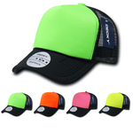 Decky 220 - Blank 2-Tone Neon Foam Trucker Hats - Picture 6 of 6