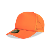 Decky 221 Neon Foam Trucker Cap, 5-Panel Mesh Back Hat