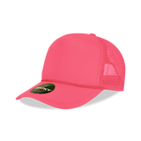 Decky 221 Neon Foam Trucker Cap, 5-Panel Mesh Back Hat