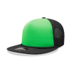 Decky 222 Neon Flat Bill Trucker Cap, 5-Panel Foam Hat