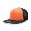 Decky 222 Neon Flat Bill Trucker Cap, 5-Panel Foam Hat