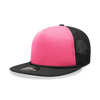 Decky 222 Neon Flat Bill Trucker Cap, 5-Panel Foam Hat