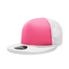 Decky 222 Neon Flat Bill Trucker Cap, 5-Panel Foam Hat