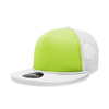 Decky 222 Neon Flat Bill Trucker Cap, 5-Panel Foam Hat