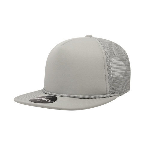 Decky 223 Blank Solid Color Flat Bill Foam Trucker Hat The Park Wholesale