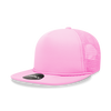 Decky 223 Blank Solid Color, Flat Bill Foam Trucker Hat