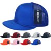 Decky 223 Blank Solid Color, Flat Bill Foam Trucker Hat
