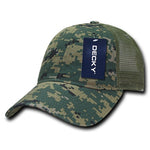 Decky 225 - 6 Panel Low Profile Relaxed Camo Trucker Hat - Picture 7 of 11