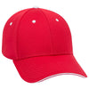 Otto 6 Panel Low Profile Baseball Cap, Polyester Pro Mesh Sandwich Visor Hat - 23-368