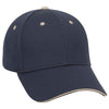 Otto 6 Panel Low Profile Baseball Cap, Polyester Pro Mesh Sandwich Visor Hat - 23-368