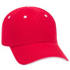 Otto 6 Panel Low Pro Baseball Cap, Brushed Cotton Twill Sandwich Visor Hat - 23-370