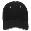 Otto 6 Panel Low Pro Baseball Cap, Brushed Cotton Twill Sandwich Visor Hat - 23-370